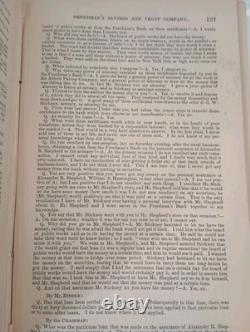 1876 Frédéric Douglas 44e Congrès Rapport de la Commission de la Banque des Libérés de 217 pages