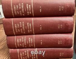 1876 Histoire de la guerre civile en Amérique, 4 vol., Le Comte de Paris, Complet