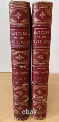1878 Batailles de la Guerre Civile Volumes I et II John Laird Wilson Naval et Militaire
