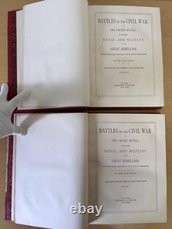 1878 Batailles de la Guerre Civile Volumes I et II John Laird Wilson Naval et Militaire