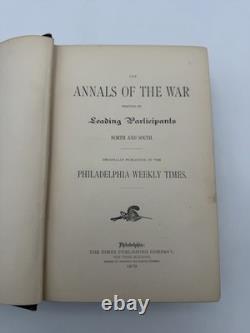 1879 Annales de la guerre civile Première édition Gettysburg Longstreet illustré