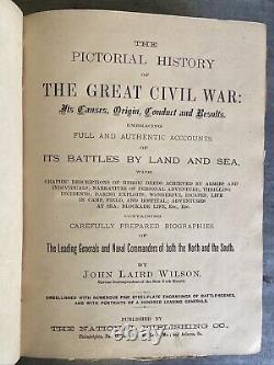 1881 Ed. Histoire Picturale de la Grande Guerre Civile. Pages Détachées