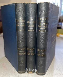 1883 LA MARINE DANS LA GUERRE CIVILE 3 Volumes Éditions Scribner Première