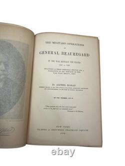1884 Opérations militaires du général Beauregard Vol II Guerre de Sécession Harper HC Histoire