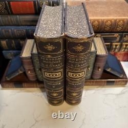 1885 1èreED Mémoires personnels de U. S. GRANT Guerre Civile Abraham Lincoln Cuir Fin