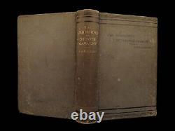 1885 1ère édition JEB STUART Guerre Civile Confédérée GETTYSBURG Cartes Bull Run Bouldin CSA