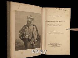 1885 1ère édition JEB STUART Guerre Civile Confédérée GETTYSBURG Cartes Bull Run Bouldin CSA