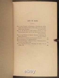 1885 1ère édition JEB STUART Guerre Civile Confédérée GETTYSBURG Cartes Bull Run Bouldin CSA