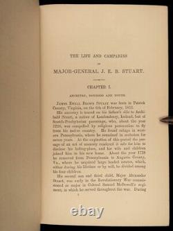 1885 1ère édition JEB STUART Guerre Civile Confédérée GETTYSBURG Cartes Bull Run Bouldin CSA