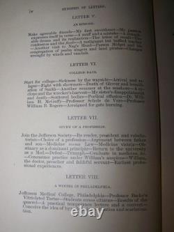 1885 Les expériences d'un médecin sur trois continents, lettres, guerre civile, Égypte, Paris