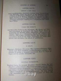 1885 Les expériences d'un médecin sur trois continents, lettres, guerre civile, Égypte, Paris