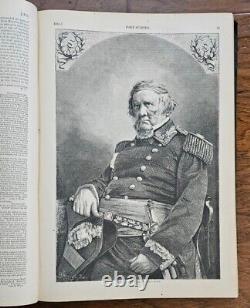 1886, 1868 Histoire Picturale de Harper de la Grande Rébellion Vol. 1 & 2, -CARTE Guerre Civile