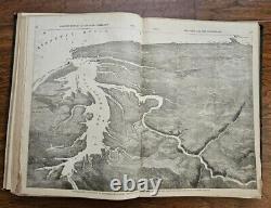 1886, 1868 Histoire Picturale de Harper de la Grande Rébellion Vol. 1 & 2, -CARTE Guerre Civile