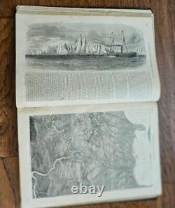1886, 1868 Histoire Picturale de Harper de la Grande Rébellion Vol. 1 & 2, -CARTE Guerre Civile