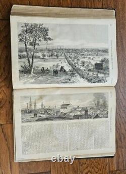 1886, 1868 Histoire Picturale de Harper de la Grande Rébellion Vol. 1 & 2, -CARTE Guerre Civile