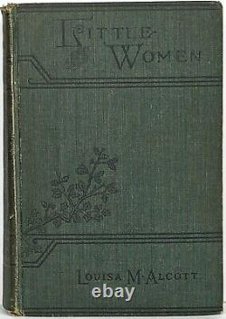 1886 hommes PETITES FEMMES édition ANTIQUE Louisa May ALCOTT Guerre Civile PREMIERS 3 LIVRES