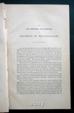 1887 antique L'histoire personnelle de GEORGE McCLELLAN sur la GUERRE CIVILE pour les SOLDATS DE L'UNION 678 pages