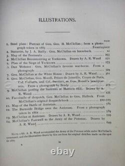 1887 histoire antique de GEORGE McCLELLAN - Guerre civile pour les soldats de l'UNION 678 pages