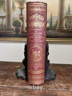 1889 MON HISTOIRE DE LA GUERRE (Civil) Mary Livermore 1ère édition en excellent état