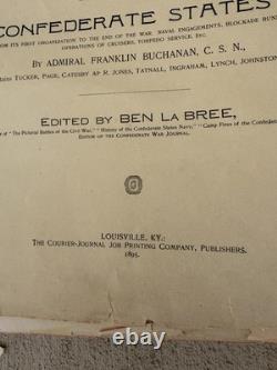1895 Soldat confédéré dans la Guerre de Sécession Ben La Bree Livre ancien tel quel