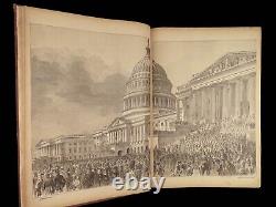 1896: ÉNORME Histoire Illustrée de la Guerre Civile de Harper avec des CARTES et Scènes de Bataille