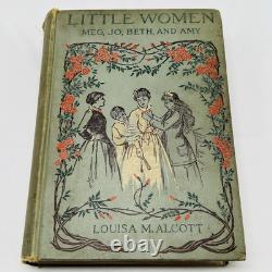 1896 LES QUATRE FILLES DU DOCTEUR MARCH VICTORIEN NOËL GUERRE DE SÉCESSION ALCOTT ANTIQUE 200 ILLUSTRATIONS