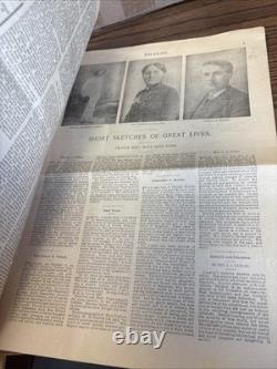 1896 Les Leçons Illustrées de Christian Endeavor de l'Intérieur Annonce de Coca-Cola de la Guerre Civile