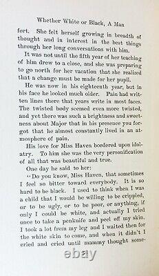 1898 Que ce soit BLANC OU NOIR UN HOMME americana ESCLAVAGE AFRICAIN Guerre Civile HISTOIRE DES ÉTATS-UNIS