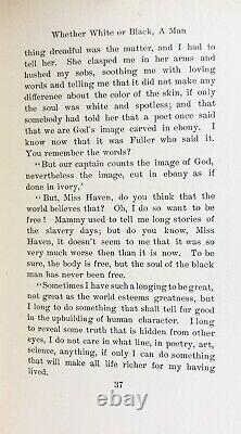 1898 Que ce soit BLANC OU NOIR UN HOMME americana ESCLAVAGE AFRICAIN Guerre Civile HISTOIRE DES ÉTATS-UNIS