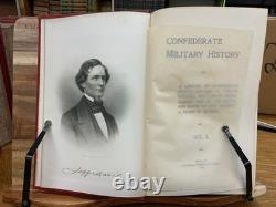 1899 Histoire militaire confédérée de la guerre civile Édition complète de Clement Evans 1ère édition
