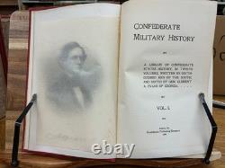 1899 Histoire militaire confédérée de la guerre civile Édition complète de Clement Evans 1ère édition