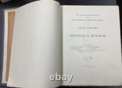 1900 Battlefield Gettysburg Commission des monuments Guerre de Sécession 1re édition SANS CARTES
