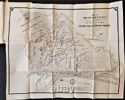 1905 Ancienne Guerre Civile 77ème Pennsylvania Shiloh W Foldout Cartes Soldat Noms