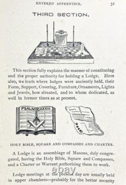 1905 Occulte ANTIQUE FRANC-MAÇONNERIE Guerre Civile CHEVALIERS TEMPLIERS Fraternité FRANC-MAÇONNE