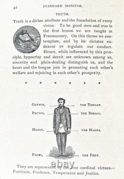 1905 Occulte ANTIQUE FRANC-MAÇONNERIE Guerre Civile CHEVALIERS TEMPLIERS Fraternité FRANC-MAÇONNE