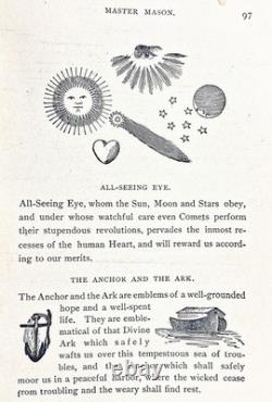 1905 Occulte ANTIQUE FRANC-MAÇONNERIE Guerre Civile CHEVALIERS TEMPLIERS Fraternité FRANC-MAÇONNE