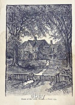 1912 hommes PETITES FEMMES édition ANTIQUE Louisa May ALCOTT Guerre Civile PREMIERS 3 LIVRES