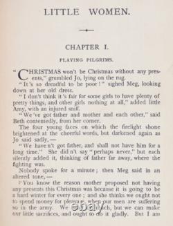 1912 hommes PETITES FEMMES édition ANTIQUE Louisa May ALCOTT Guerre Civile PREMIERS 3 LIVRES