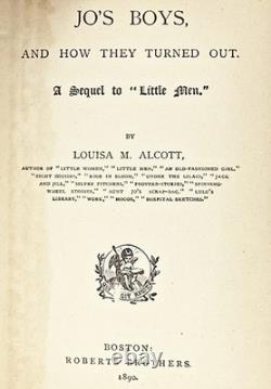 1912 hommes PETITES FEMMES édition ANTIQUE Louisa May ALCOTT Guerre Civile PREMIERS 3 LIVRES