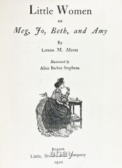 1920 PETITES FEMMES Noël Victorien Cadeau pour Elle LOUISA MAY ALCOTT Guerre Civile