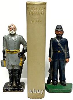 1924 Braxton Bragg, général confédéré, première édition Seitz, reliure cartonnée, guerre de Sécession