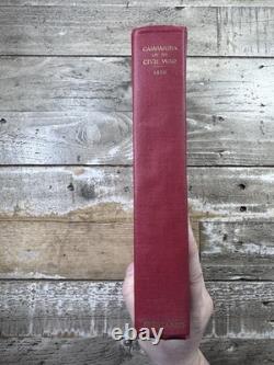 1926 Livre ancien sur la guerre de Sécession Campagnes de la guerre de Sécession Geer, 1re édition
