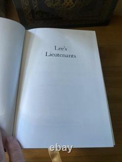 (1991) Les lieutenants de Lee D. S. Freeman (Easton Press) cuir confédéré