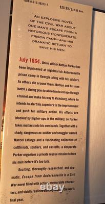2008 1ère Éd. Signée 2x Gene Hackman Évasion d'Addersonville Roman Guerre Civile