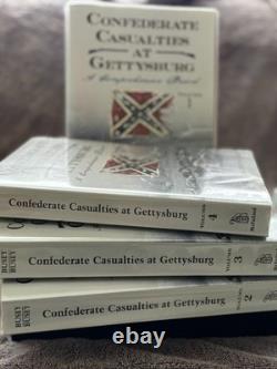 2017 Les pertes confédérées à Gettysburg, ensemble de 4 volumes, par John et Travis Busey