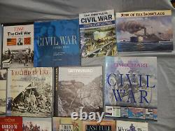 29 livres d'histoire de la guerre civile américaine LOT EN GROS Gettysburg CSS Hunley chronologie temporelle Time Life