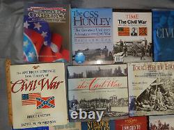 29 livres d'histoire de la guerre civile américaine LOT EN GROS gettysberg css hunley timechart time life