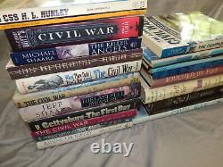 29 livres d'histoire de la guerre civile américaine LOT EN GROS gettysberg css hunley timechart time life