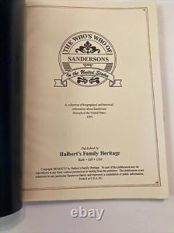 2 Généalogie de la Famille Sanderson Ancestry Les Qui Sont Qui Depuis la Guerre Civile Livres