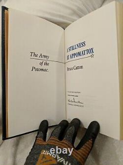 4 Vols! EASTON PRESS Armée du Potomac + Réflexions de Bruce Catton Très bon
